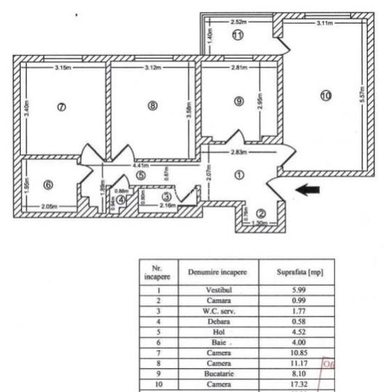 Chisinau-Apartament de 3 camere-decomandat - 8