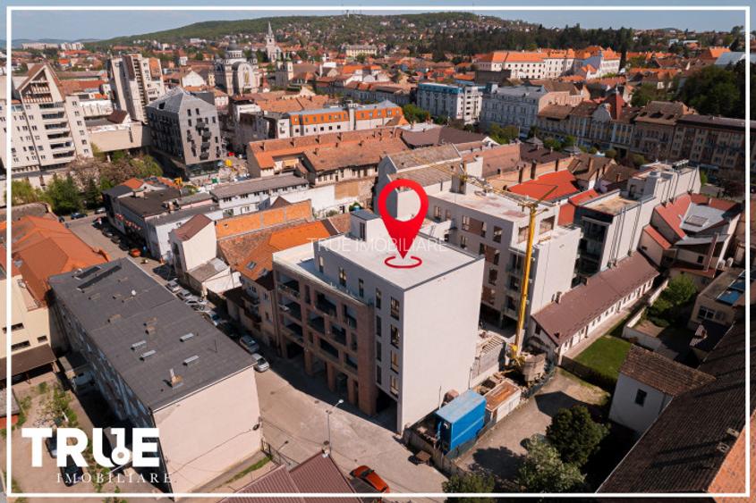 Ap. 2 cam, 57.3m? + 16.2m?, ultracentral, Arossa Center, Tg. Mureș! - 3