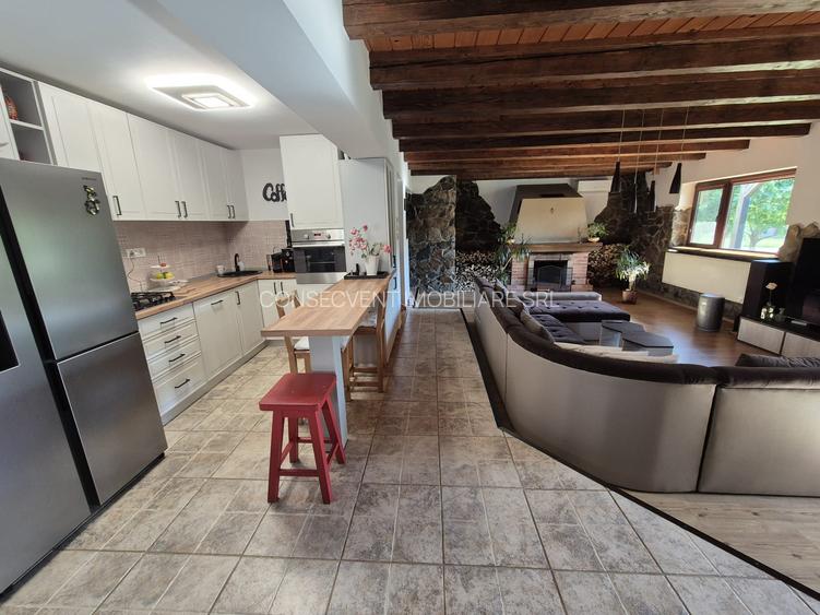 CASA 3 dormitoare, stil rustic-contemporan utilată complet, comision 0 - 15