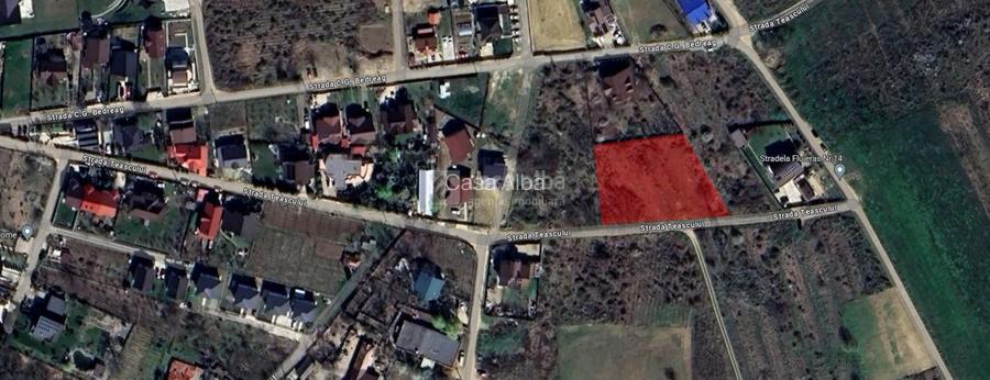 Bucium - Str. Teascului, teren intravilan, 3104mp, 86ml deschidere - 2
