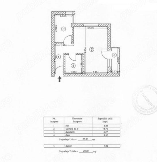 GARSONIERA | CRANGASI | ETAJ 1 - 1