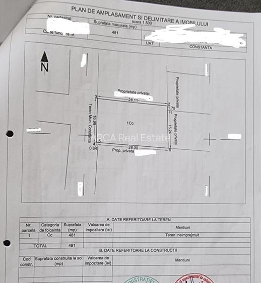 Teren 480mp cu vedere la mare in Faleza Nord - 7