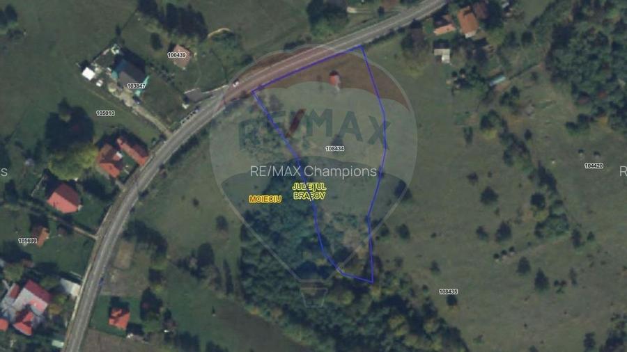 Teren intravilan în Moieciu | 2.847 mp | Deschidere DN 73 - 6