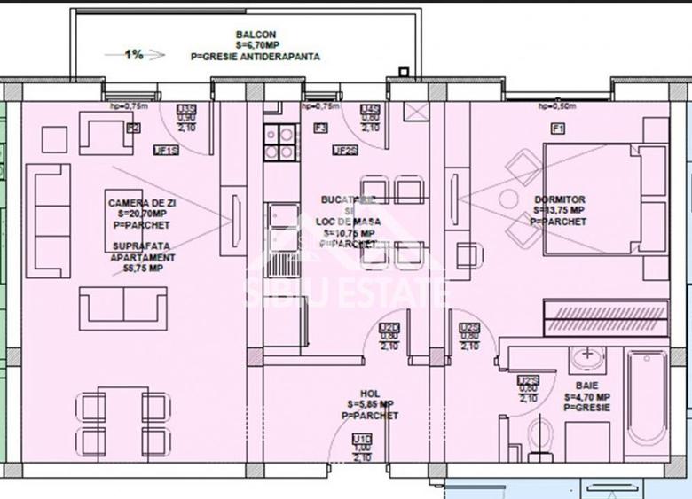 Oferta, Apartament 2 camere decomandat,gradina 40 mp, INTABULAT - 4