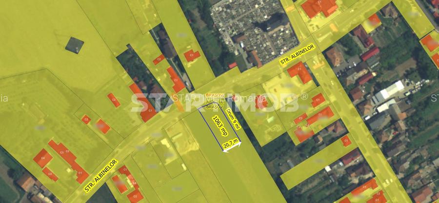 Teren intravilan cu PUZ str Albinelor Stupini - 4