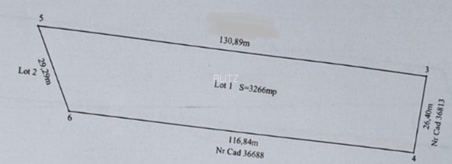 Teren Isanlita INTRAVILAN - 3266 MP - Ideal pentru investitie - 2