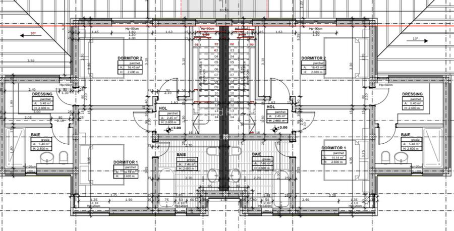 Duplex cu 4 camere si 3 bai - 480 mp teren - Cartier Serena 1 Mosnita  - 4