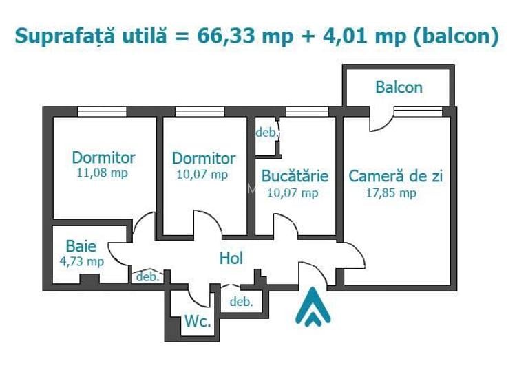 Royal Imobiliare - Vanzari apartamente 3 camere - Zona Cantacuzino - 9