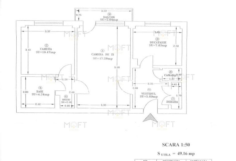 2 camere Polonă | Etaj 6 | 600€ | Reabilitat - 4
