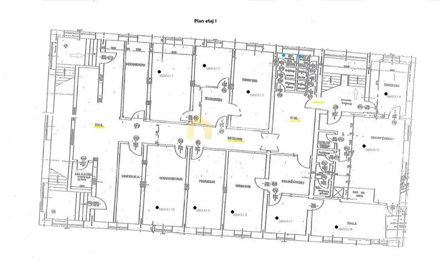 Imobil P+2E+M de inchiriat in zona Garii/Parcul Feroviarilor - 40 parcari - 10