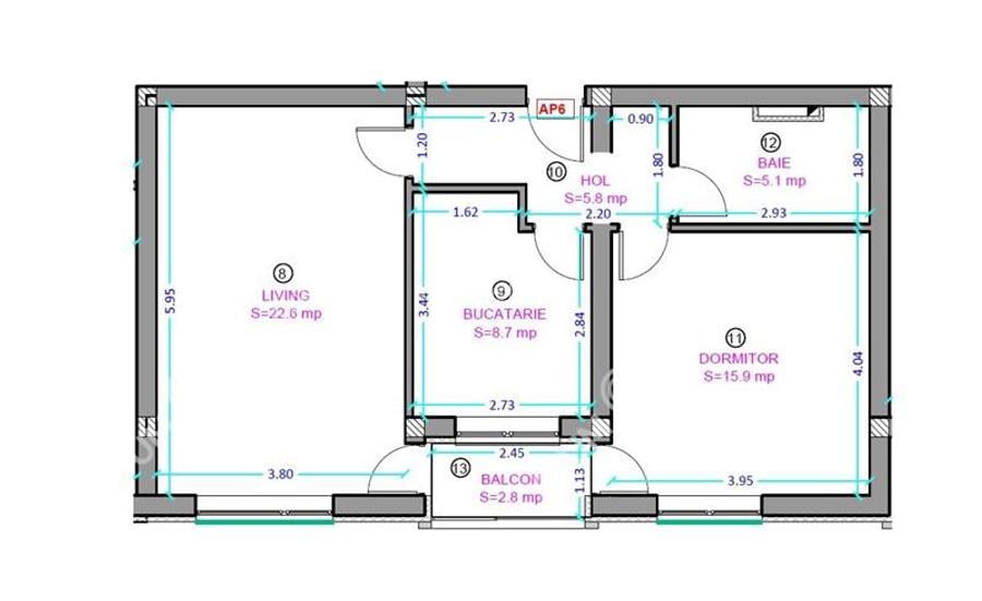 Apartament 2 camere loc parcare zona Octavian Goga Selimbar - 7