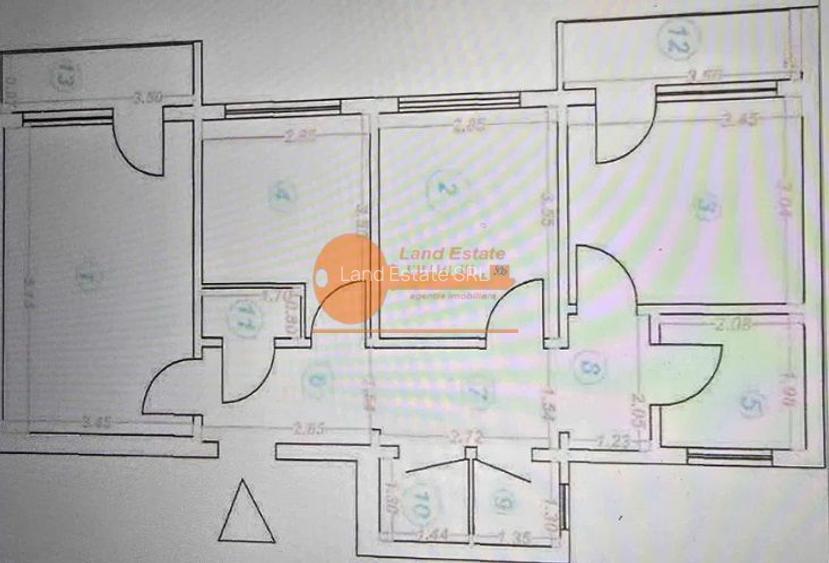 3 camere - 6 minute de Metrou Pacii -2Balcoane -2Bai - 7