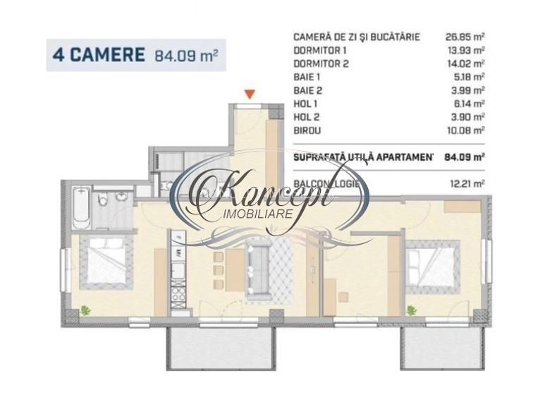 Apartament modern in Liberty Residence - 3