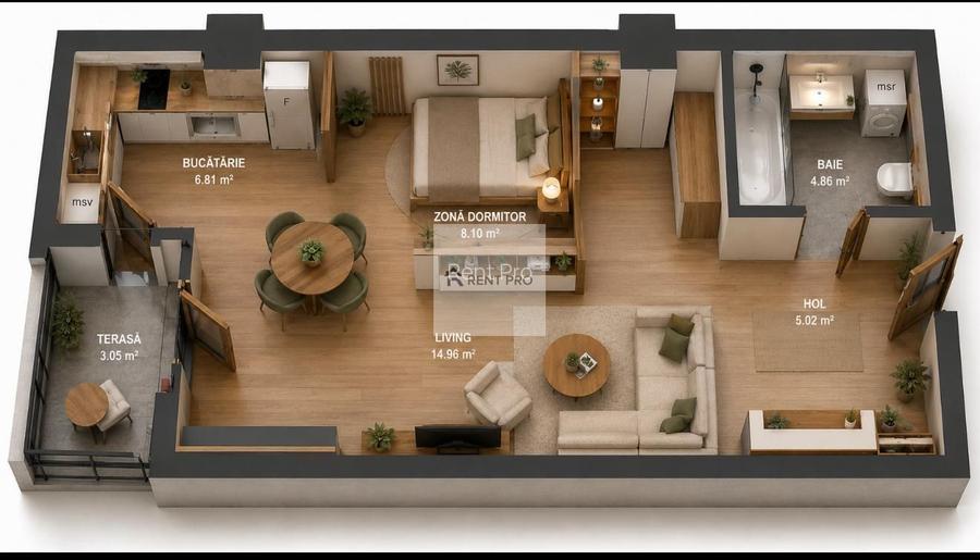 Garsonieră nouă în Smart Residence | 40 mp | Lujerului - 5