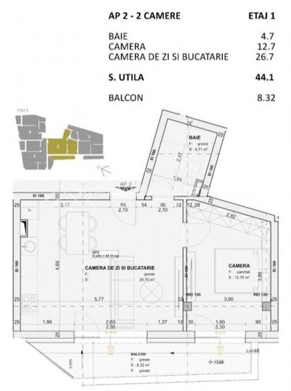 Apartament 2 Camere | Semidecomandat | zona P-ta Mihai Viteazu  - 5