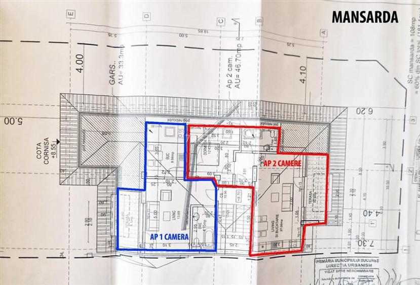Vanzare apartament 1-2-3  cam bloc nou Chitila - 4