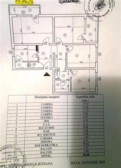 PIATA RAHOVA, ALEXANDRIEI 4 CAMERE 86 MP ETAJ 2/4 BLOC 1973 - 16