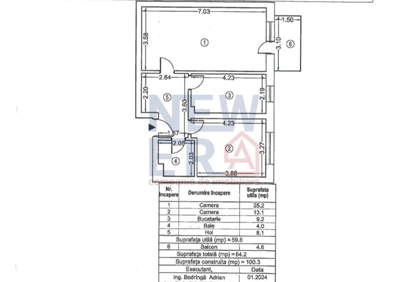 Apartament 2 Camere de Vanzare  Exigent Plaza Faza 5