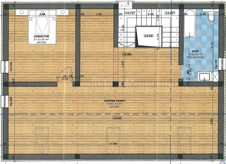 Casă individuală de vânzare la ROȘU - D+P+1+M - 258,89 mp - ZONA LIDL - 4
