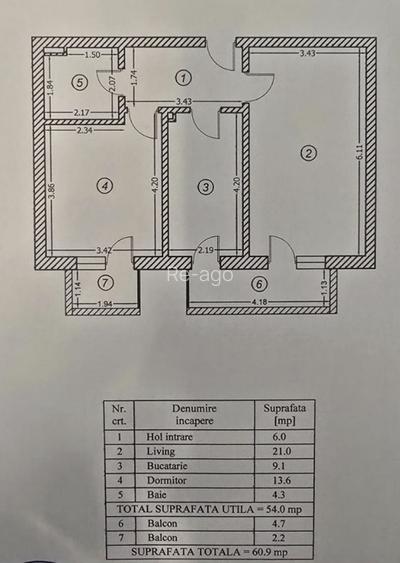 Confort, lumină și liniște – 2 camere, 61 mp, 2 balcoane - 9