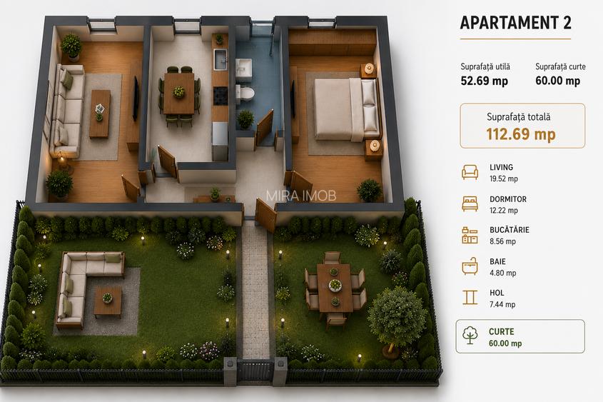 Bloc nou modern – Apartamente 2 camere, finisaje premium, parcare inclusă - 4