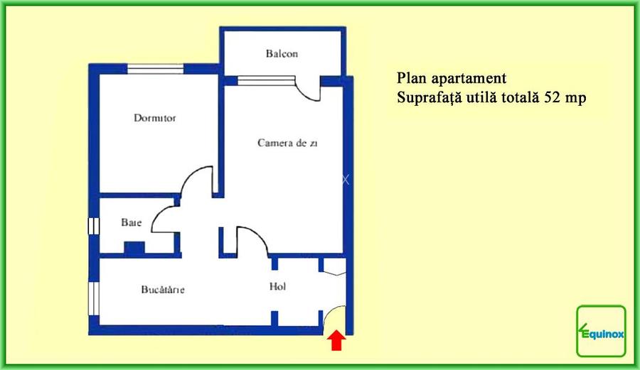 Apartament 2 camere, et.2/4, Nord-Cameliei, ECX23000 - 7