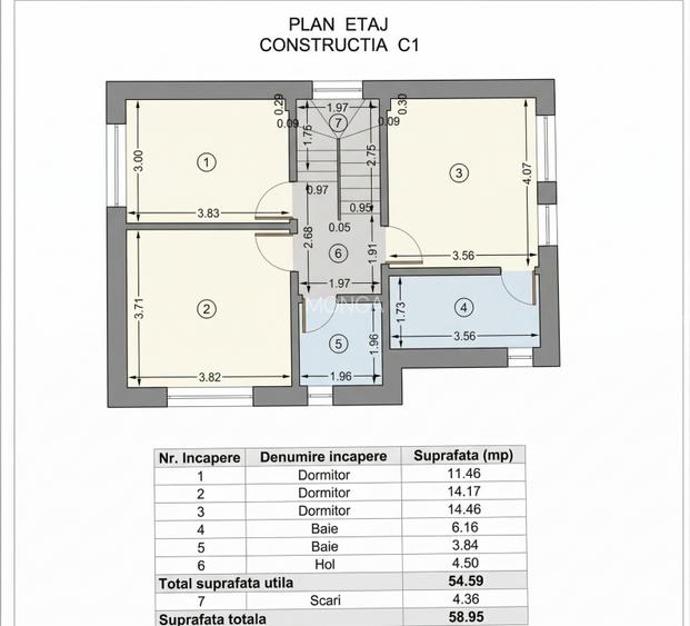 Casa 4 camere 133mp| 0 comision | Dimieni - Tunari| mobilat utilat | 250mp teren - 9