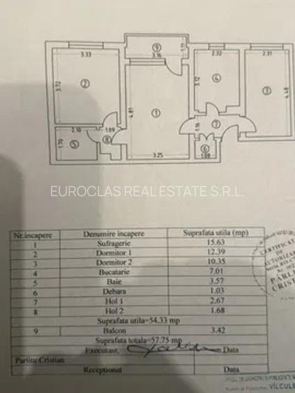 Apartament 3 camere decomandat - Tomis I(Spitalul Judetean) - 125.000 euro (E11) - 5