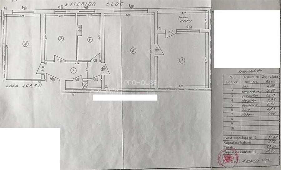 Aleea Parcului, 3 camere, etaj 3- de renovat! - 14