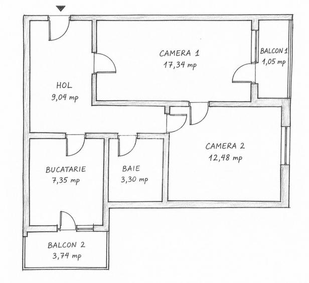 Apartament 2 camere circuit  || Zona interservisan  - 9
