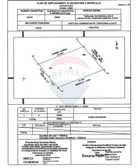 Teren Ciolpani 15.000 mp oportunitate posibilitate lotizare 5000 mp - 11