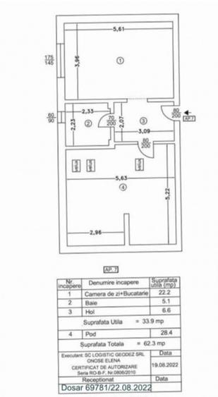Apartament 2 camere Apărătorii Patriei , 63 mp , Nou , 6 min Metrou - 14