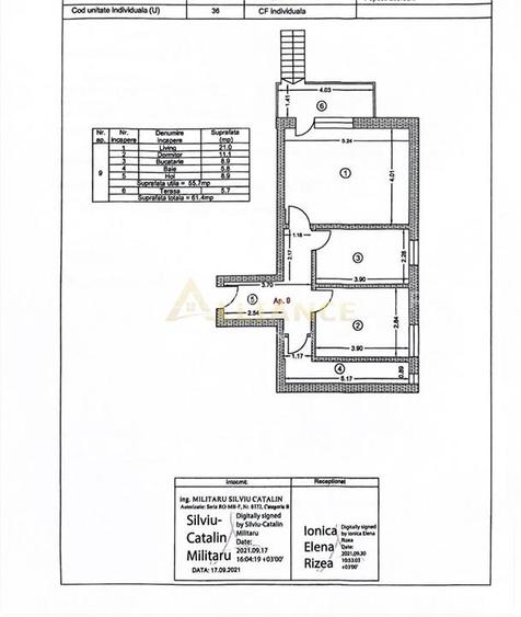 Apartament 2 camere - Teren 200 mp - 14