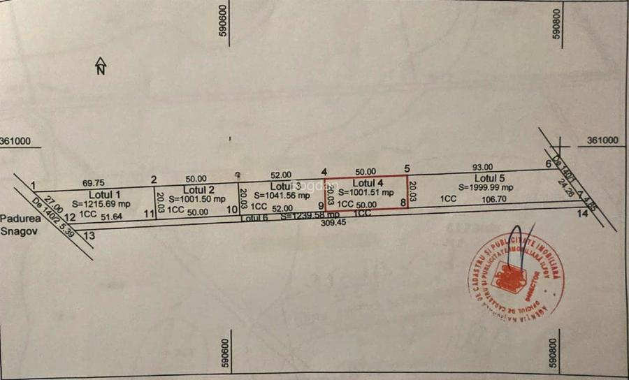 Teren intravilan 1000 m² Snagov – aproape de pădure - 2