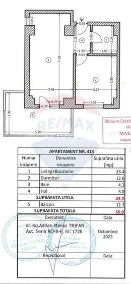 Apartament cu 2 camere - Mobilat cu Designer -  in Central Address - 7