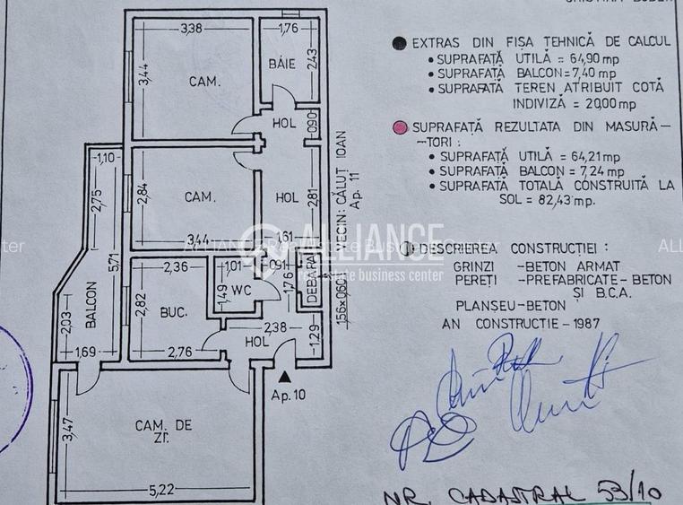 INEL 2 APARTAMENT MODERN3 CAMERE DECOMADATE 72 MP - 10