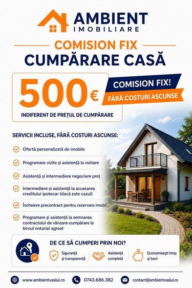 CASĂ individuală P+M, teren 609 mp, zona FILATURII;