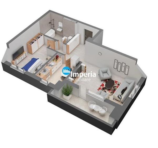 Apartament 2 cam de vanzare,60 mp,Dacia