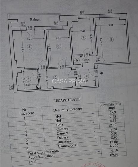 Apartament 3 camere, decomandat, Nicolina - Prima statie! 70mp! - 4