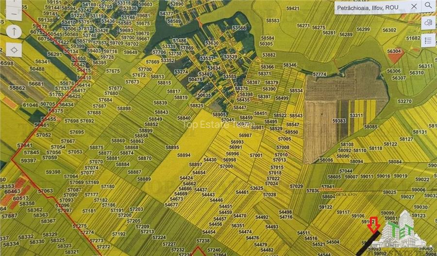 Oferim spre vanzare 6 loturi de teren extravilan (agricol) in Petrachioaia ILFOV - 2