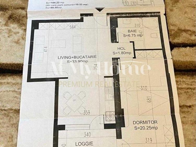 Apartament spatios de 2 camere in complex rezidential, mobilat, terasa - 1