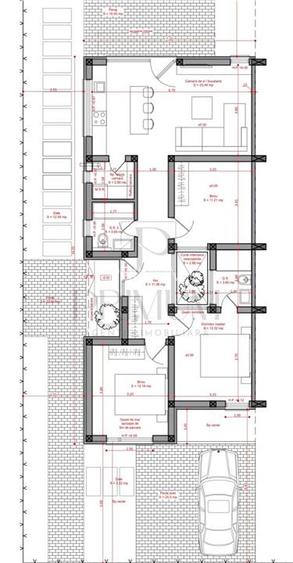 Duplex pe plan - 4 camere - teren generos - 2