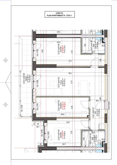 Apartament 3camere /etaj 1/orientare Est/94 mp utili /Valletta Towers - 3