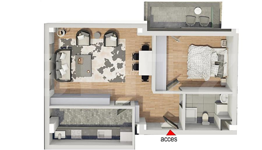 Comision 0!Apartament 2 camere,confort sporit,Bloc Nou,Petrom Calea Baciului - 2