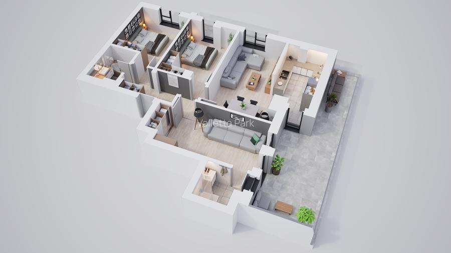 Apartament 4 camere, ansamblu exclusivist, parc, boxe și parcari disponibile - 7