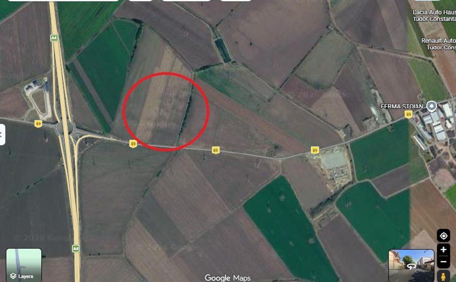 Teren extravilan lângă autostrada A4