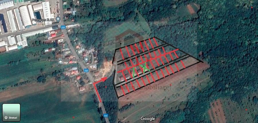 Teren intravilan parcelabil de vânzare 650 mp Dărmănești Argeș