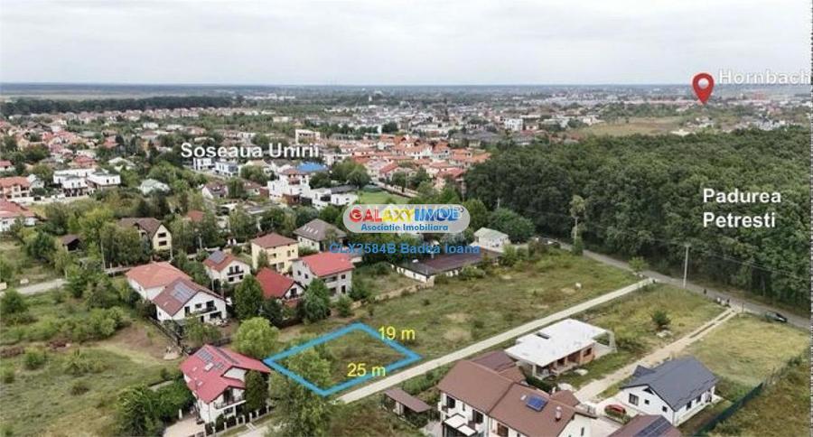 Teren intravilan 471 mp - str Timpului - Corbeanca - 2