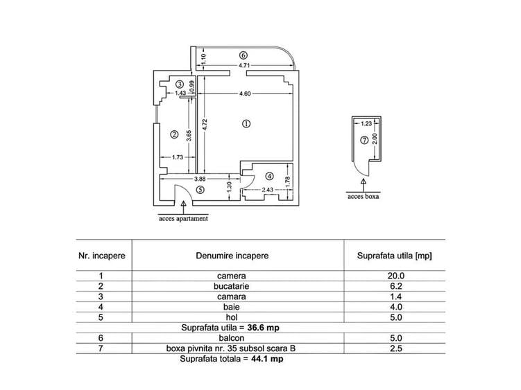 Garsoniera la Etaj Intermediar pe str De Mijloc - 10
