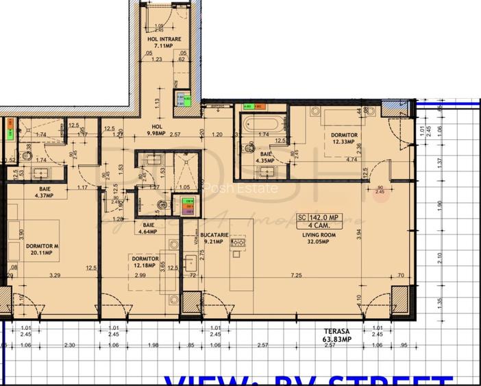 4 camere mobilat complet în One Floreasca Towers - 12